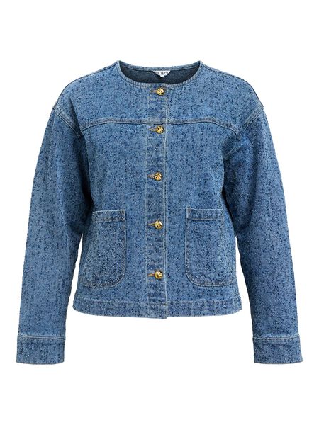 OBJECT TEXTURED DENIM JACKET, Light Blue Denim, highres - 23048358_LightBlueDenim_001.jpg