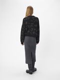 OBJECT DETAILED KNITTED CARDIGAN, Black, highres - 23045613_Black_004.jpg