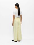Product image thumbnail - PINSTRIPED WIDE-LEG TROUSERS, Tender Yellow | 3