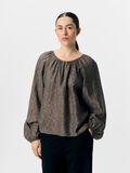 OBJECT BALLOON SLEEVED BLOUSE, Morel, highres - 23046916_Morel_003.jpg