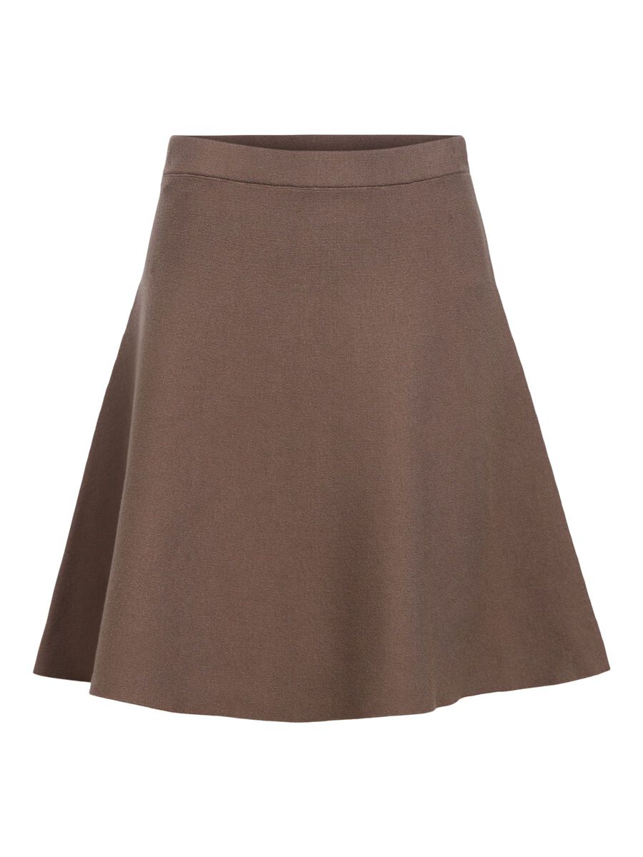 Carousel image - KNITTED MINI SKIRT, Morel | 1