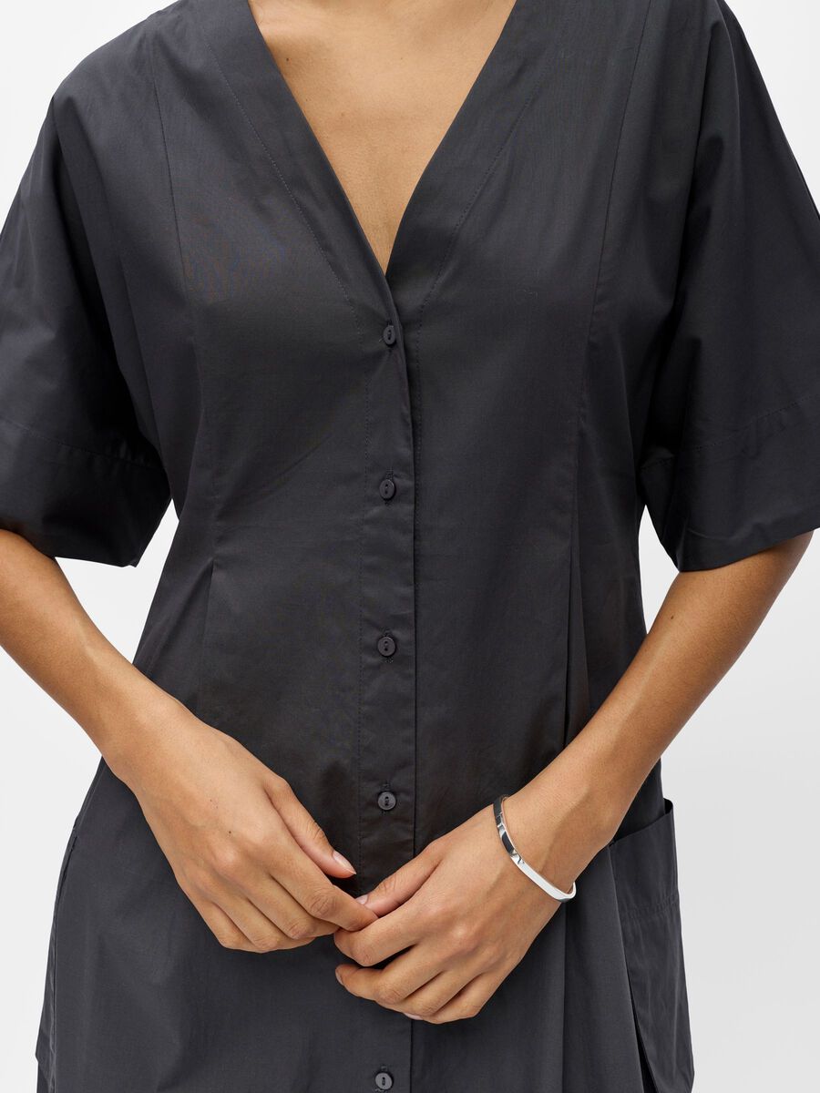 Carousel image - POCKET MAXI DRESS, Gunmetal | 5