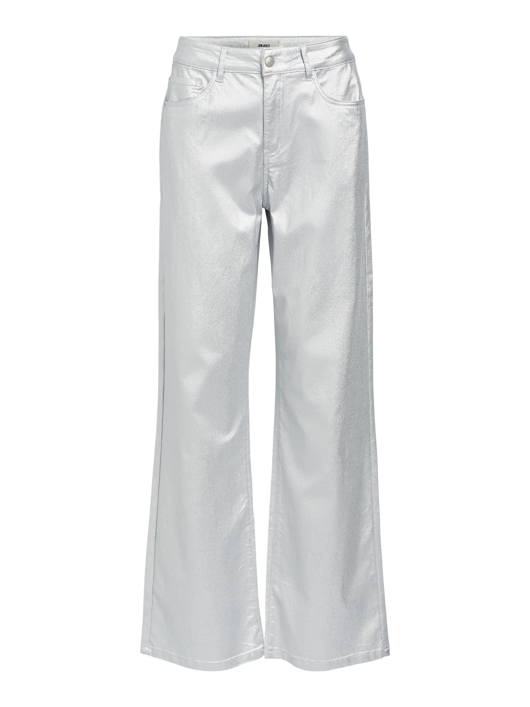 SHINY FLARED JEANS