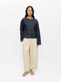 Product image thumbnail - DENIM POCKET DETAIL BLOUSE, Dark Blue Denim | 4
