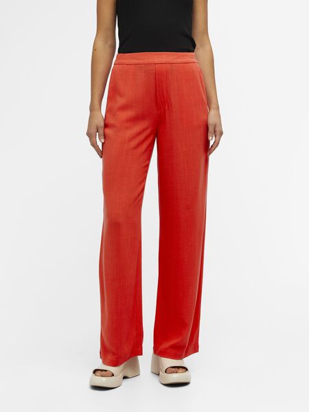Object Collectors Item LINEN BLEND WIDE-LEG TROUSERS, Hot Coral, highres - 23040671_HotCoral_1026244_003.jpg
