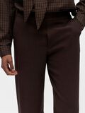 Product image thumbnail - LINEN WIDE-LEG TROUSERS, Seal Brown | 5