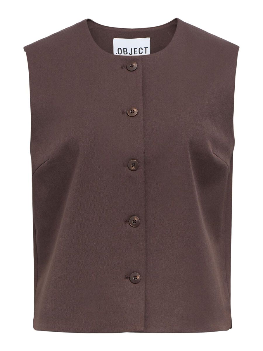 OBJECT FORKORTEDE ÆRMER VEST, Seal Brown, highres - 23047750_SealBrown_001.jpg