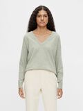Object Collectors Item DEEP V-NECK KNITTED PULLOVER, Seagrass, highres - 23034470_Seagrass_816479_003.jpg