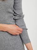 Product image thumbnail - V-NECK KNITTED DRESS, Medium Grey Melange | 7