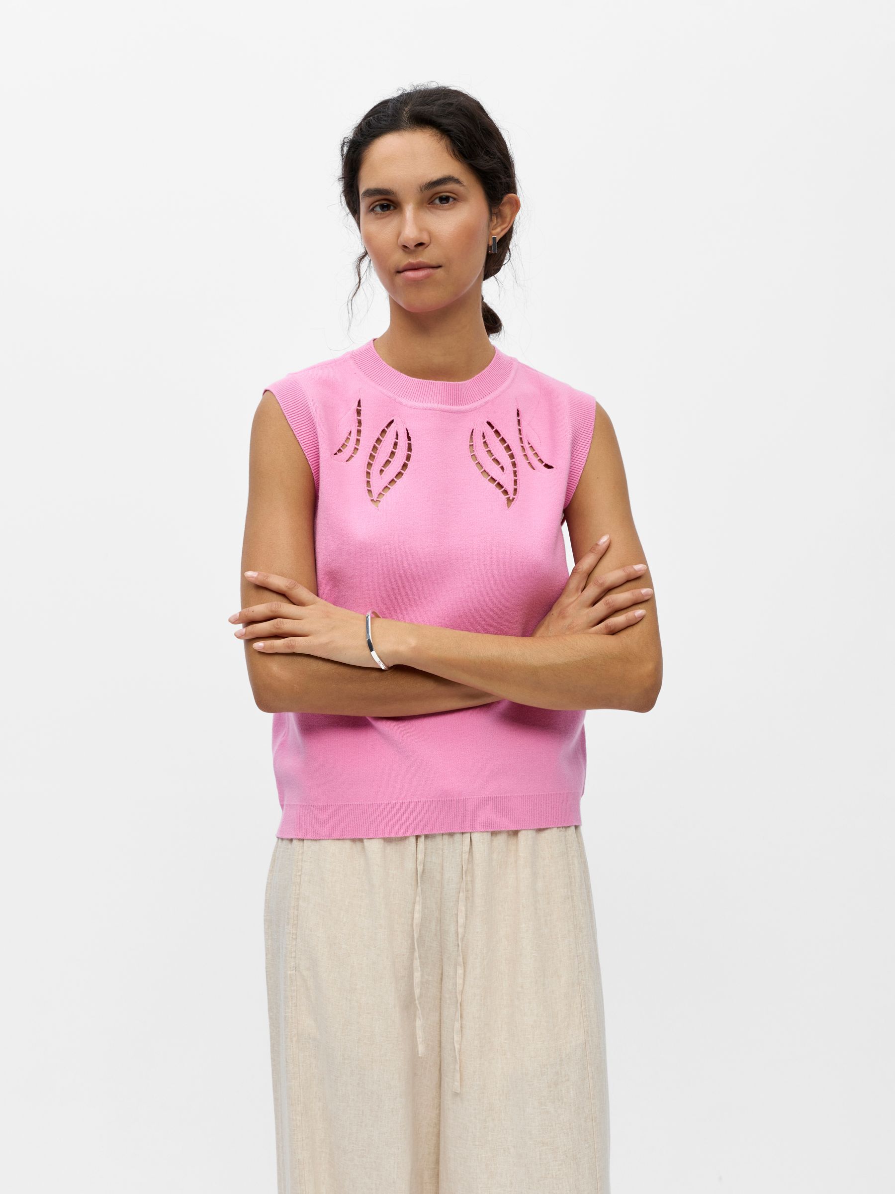 CUT-OUT KNIT VEST | Purple | .OBJECT CI Austria