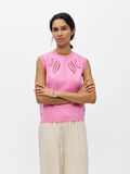 Product image thumbnail - CUT-OUT KNIT VEST, Begonia Pink | 2