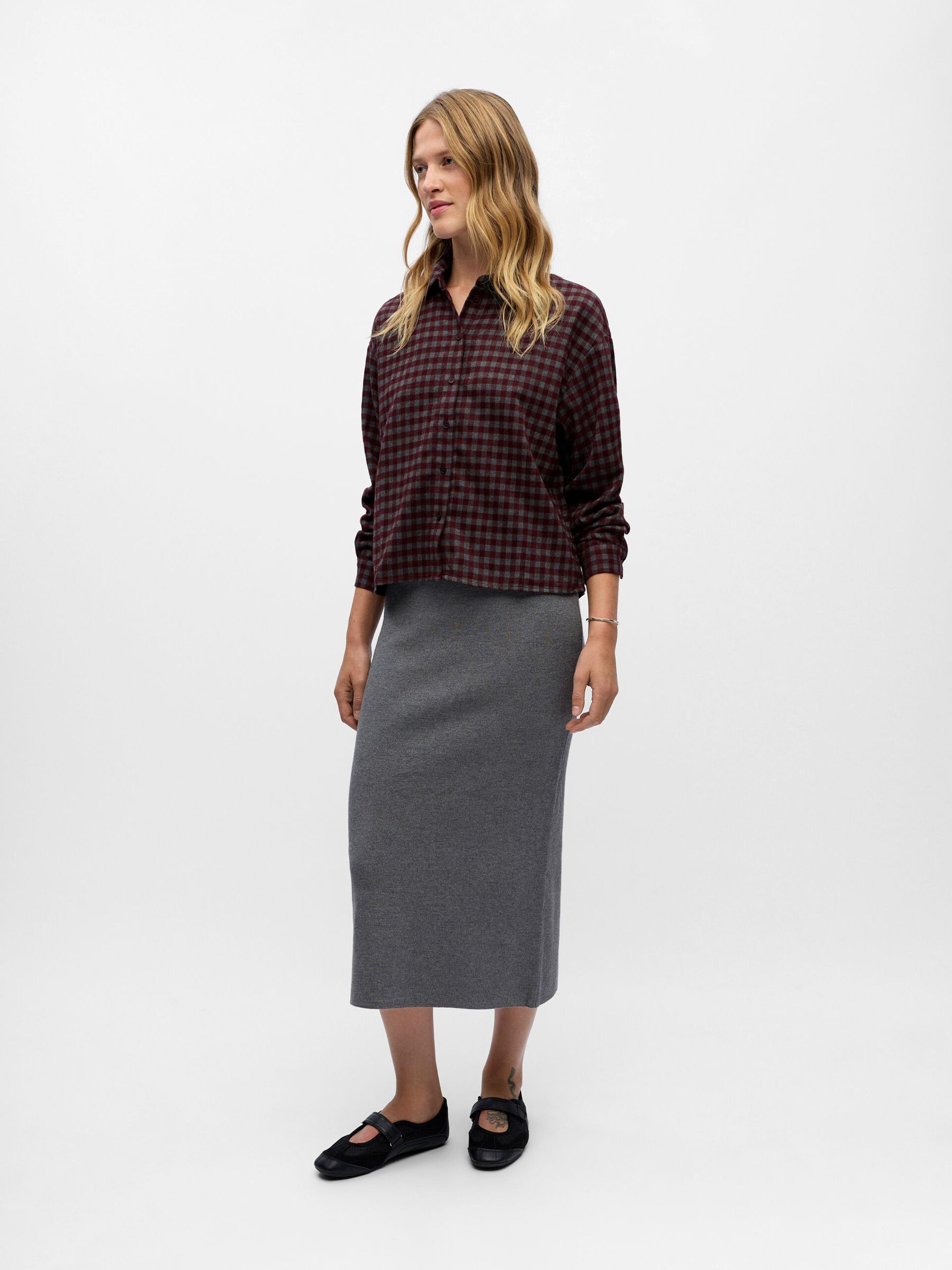 Carousel image - CHECKERED SHIRT, Mauve Wine | 4