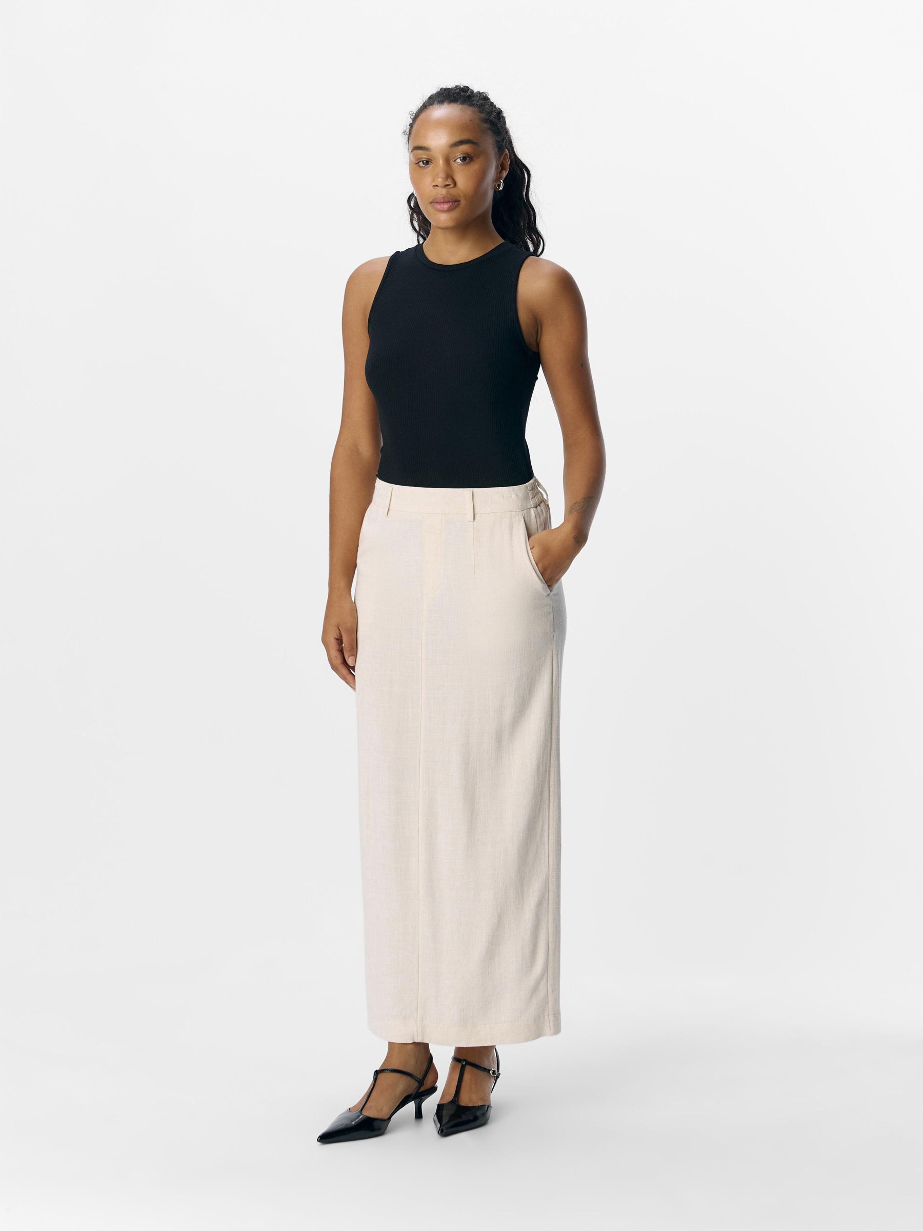 Linen skirt pencil online