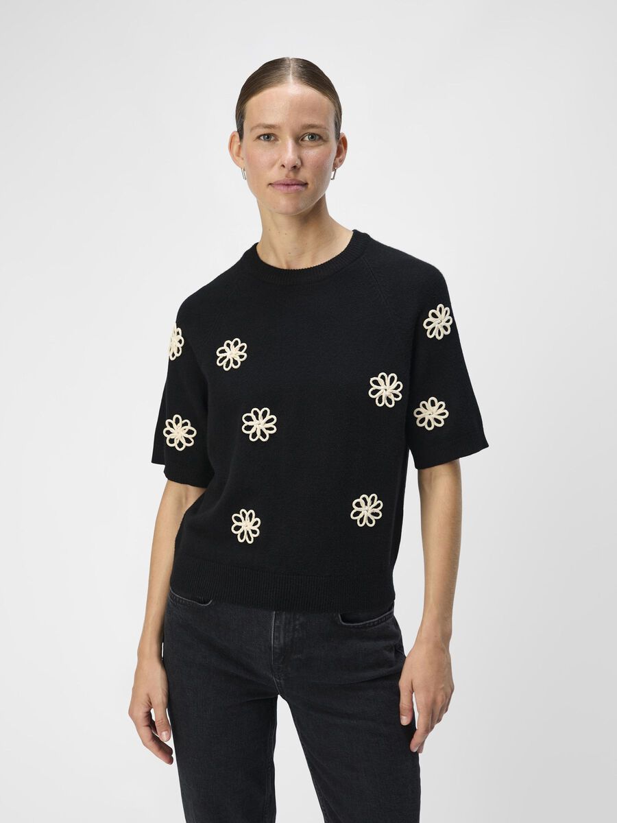 OBJECT KURZARM PULLOVER, Black, highres - 23046234_Black_1175399_003.jpg