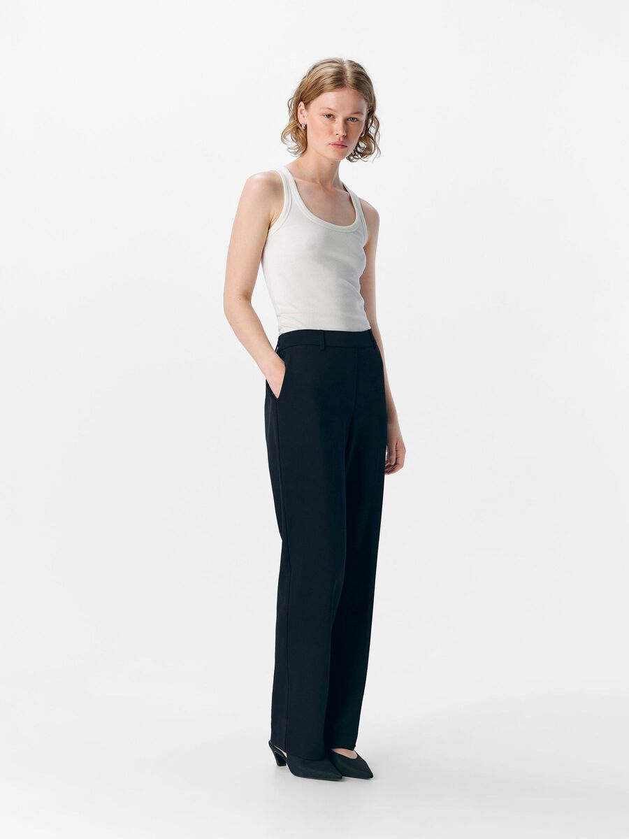 OBJECT OBJLISA PANTALON DROIT, Black, highres - 23047613_Black_005.jpg
