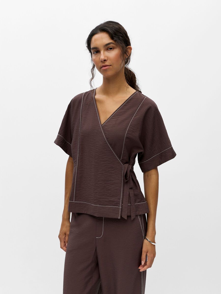 Product carousel image - SURPIQ&Ucirc;RES CONTRASTANTES TOP CACHE-C&OElig;UR, Seal Brown | 1
