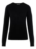 Object Collectors Item O-NECK KNITTED PULLOVER, Black, highres - 23034469_Black_001.jpg
