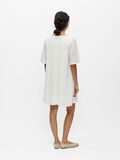 Product image thumbnail - EMBROIDERED V-NECK DRESS, White | 3