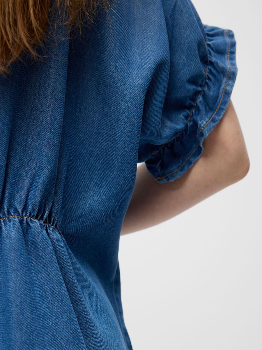 Carousel image - DENIM V-AUSSCHNITT OBERTEIL, Medium Blue Denim | 5