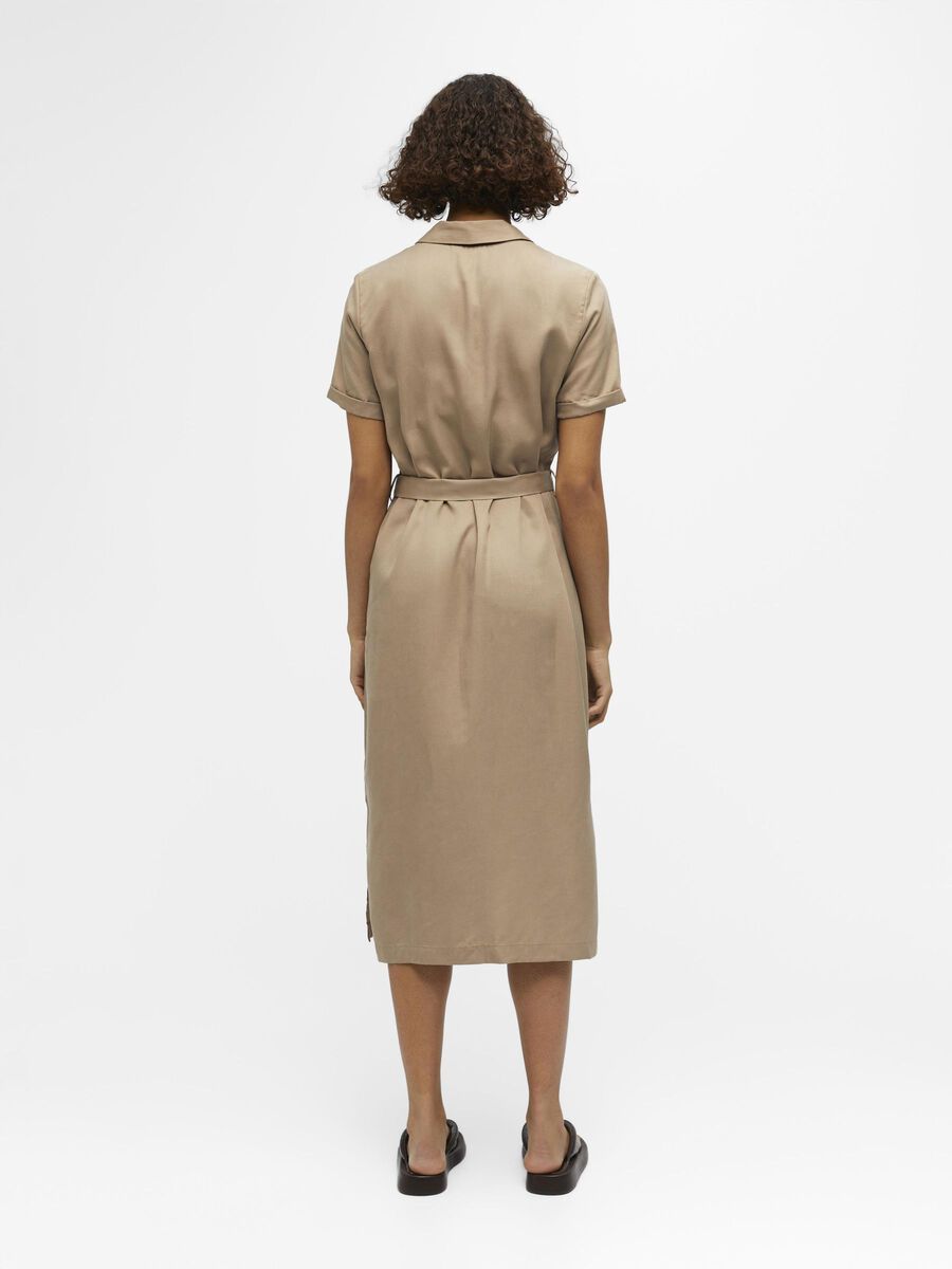 Object Collectors Item MIDI LENGTH SHIRT DRESS, Fossil, highres - 23031015_Fossil_004.jpg