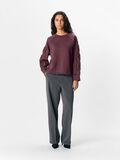 Product image thumbnail - EMBROIDERED SWEATSHIRT, Mauve Wine | 4