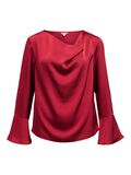 Product image thumbnail - COWL NECK TOP, Karanda Red | 1