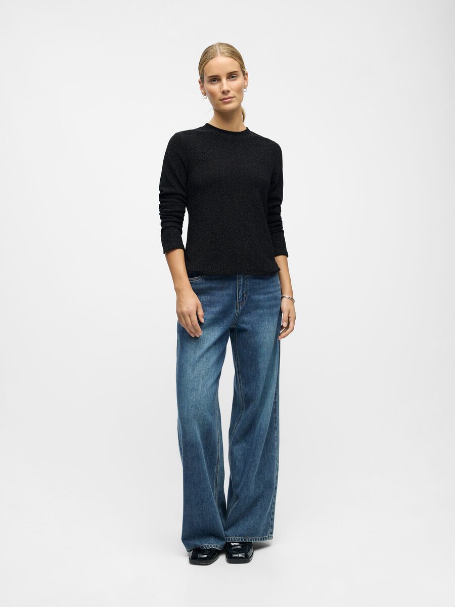 Carousel image - TOP DE MANGA LARGA, Black | 4