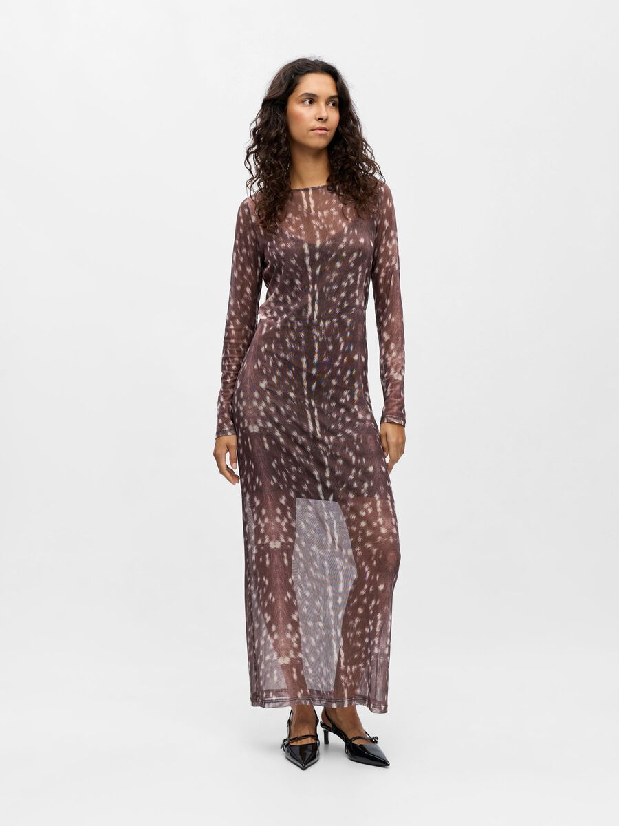 Product carousel image - EN TULLE ROBE LONGUE, Cocoa Brown | 1