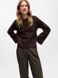 Product image thumbnail - KNITTED JUMPER, Seal Brown | 6
