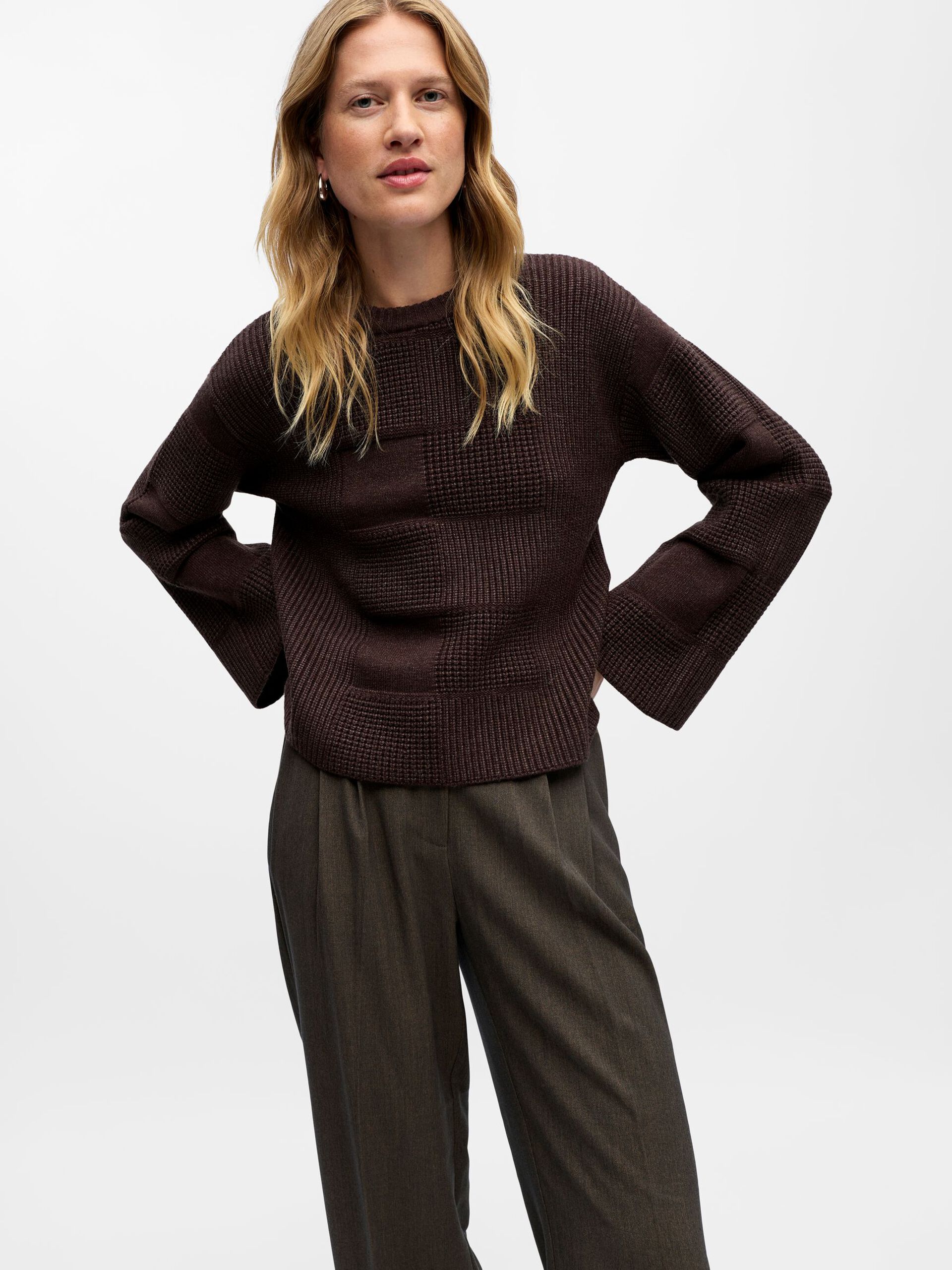 Carousel image - KNITTED JUMPER, Seal Brown | 6