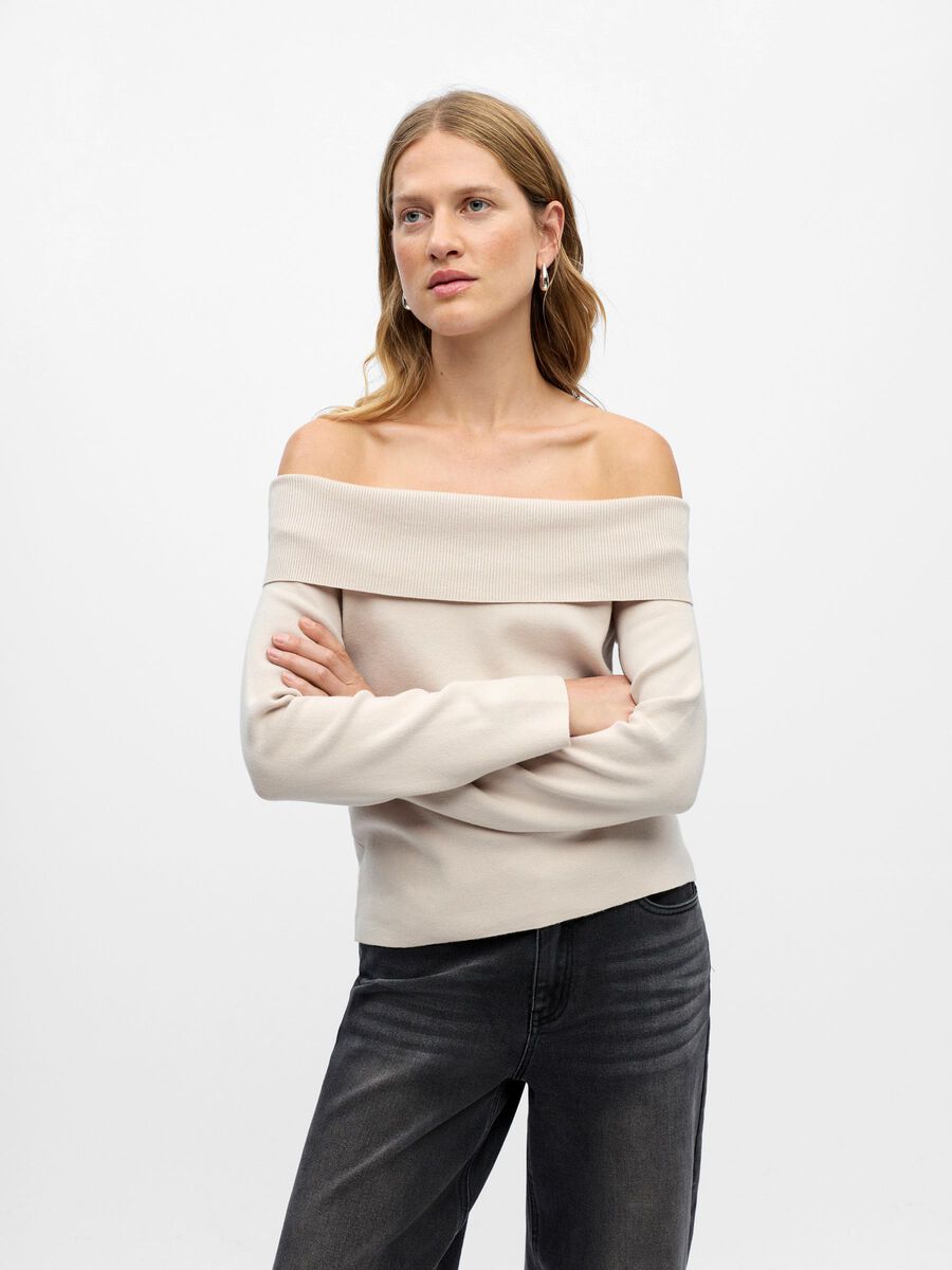 Product carousel image - SCHULTERFREIER PULLOVER, Silver Gray | 1