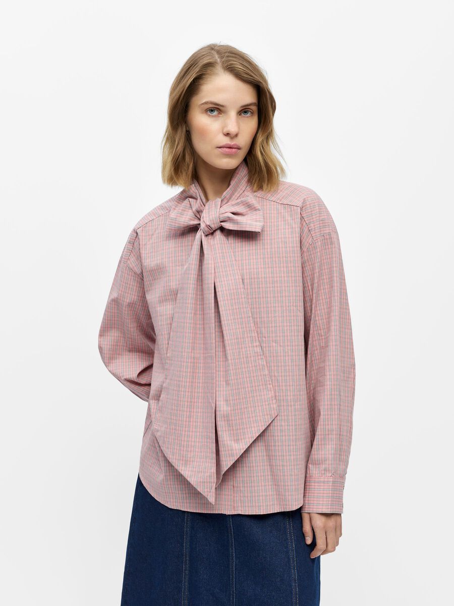 Product carousel image - N&OElig;UD CHEMISE &Agrave; CARREAUX, Ash Rose | 1