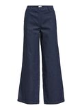 Product image thumbnail - DENIM WIDE-LEG TROUSERS, Dark Blue Denim | 1