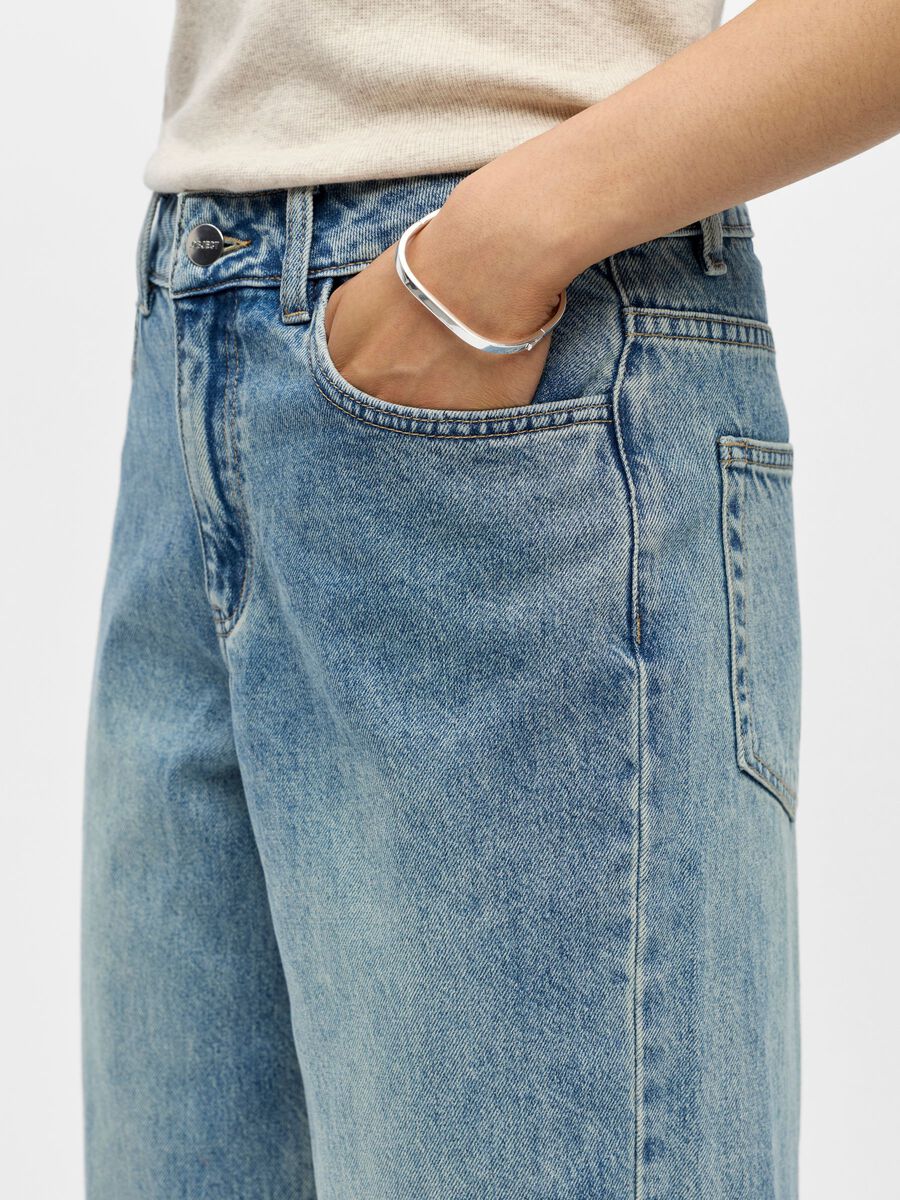 Carousel image - BARREL-FIT JEANS, Light Blue Denim | 5