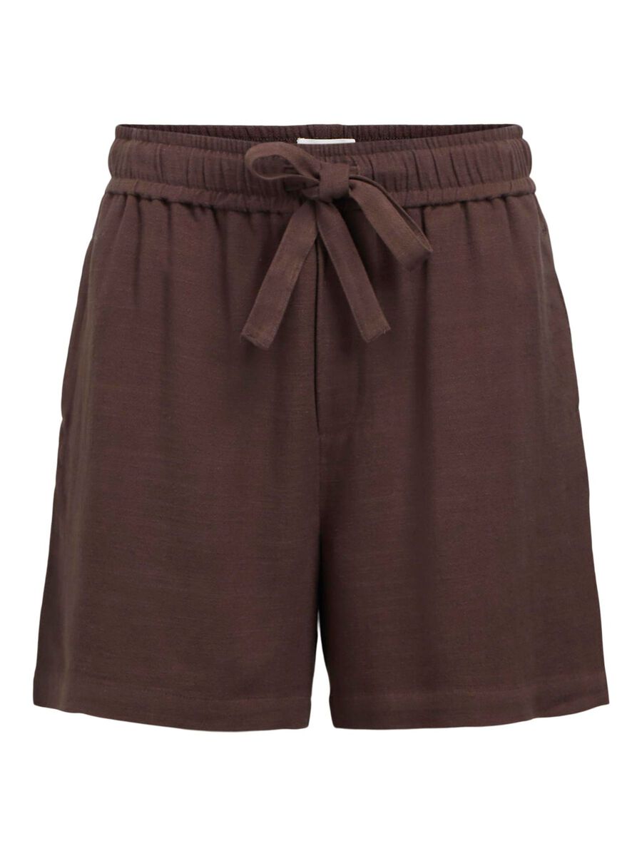 Product carousel image - LINEN SHORTS, Seal Brown | 2