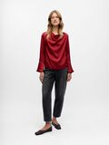 Product image thumbnail - COWL NECK TOP, Karanda Red | 4