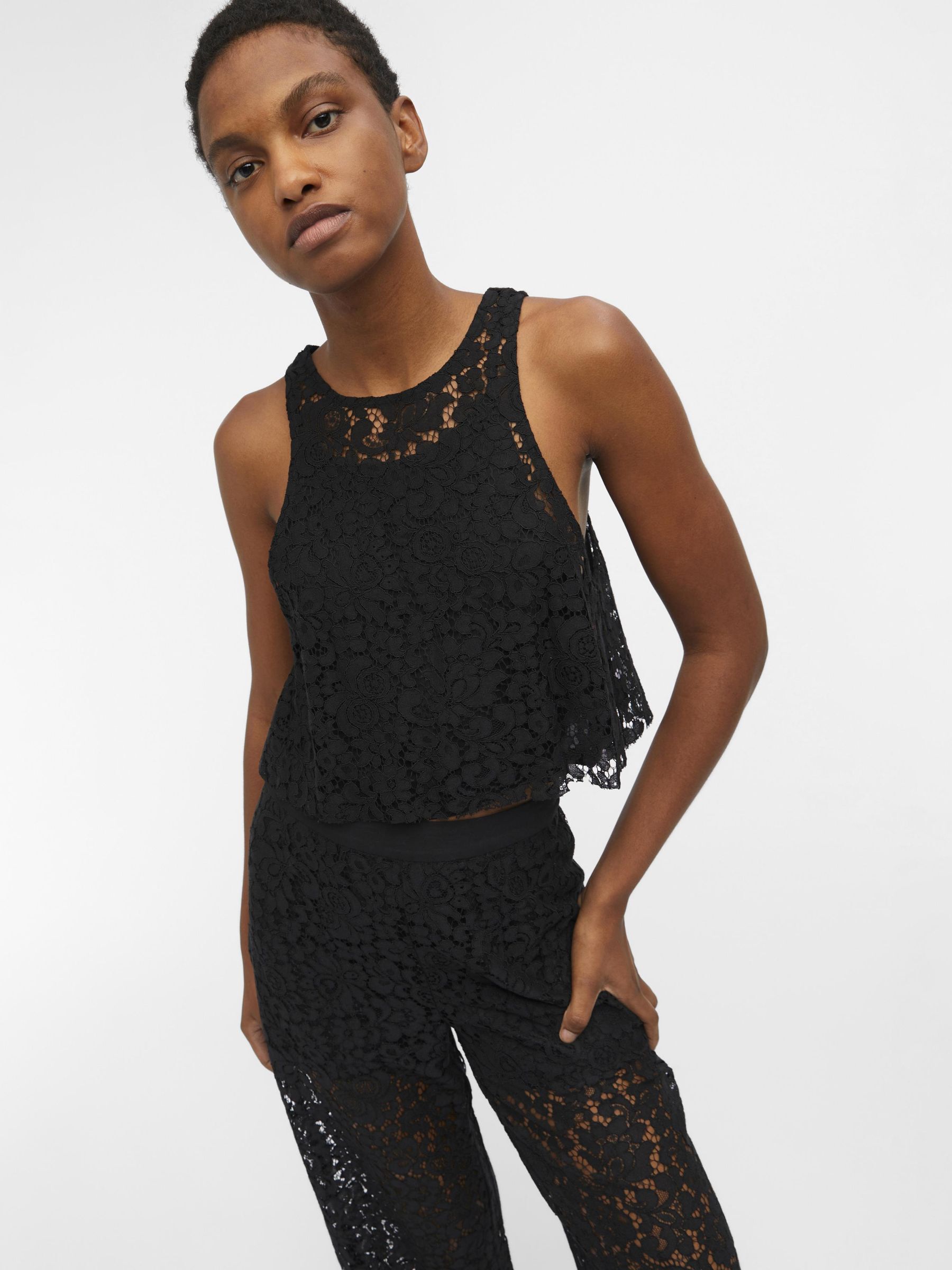 LACE TROUSERS Black .OBJECT CI France