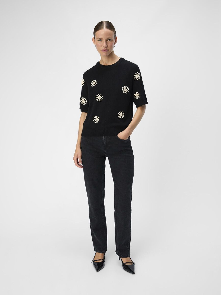 Carousel image - SHORT SLEEVED PULLOVER, Black | 4