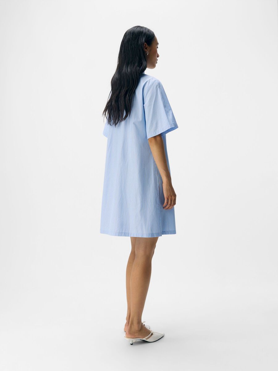 OBJECT STRIPED SHIRT DRESS, Cornflower Blue, highres - 23048943_CornflowerBlue_1270149_004.jpg