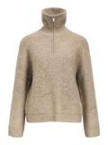 Product image thumbnail - HIGH NECK KNITTED PULLOVER, Morel | 1