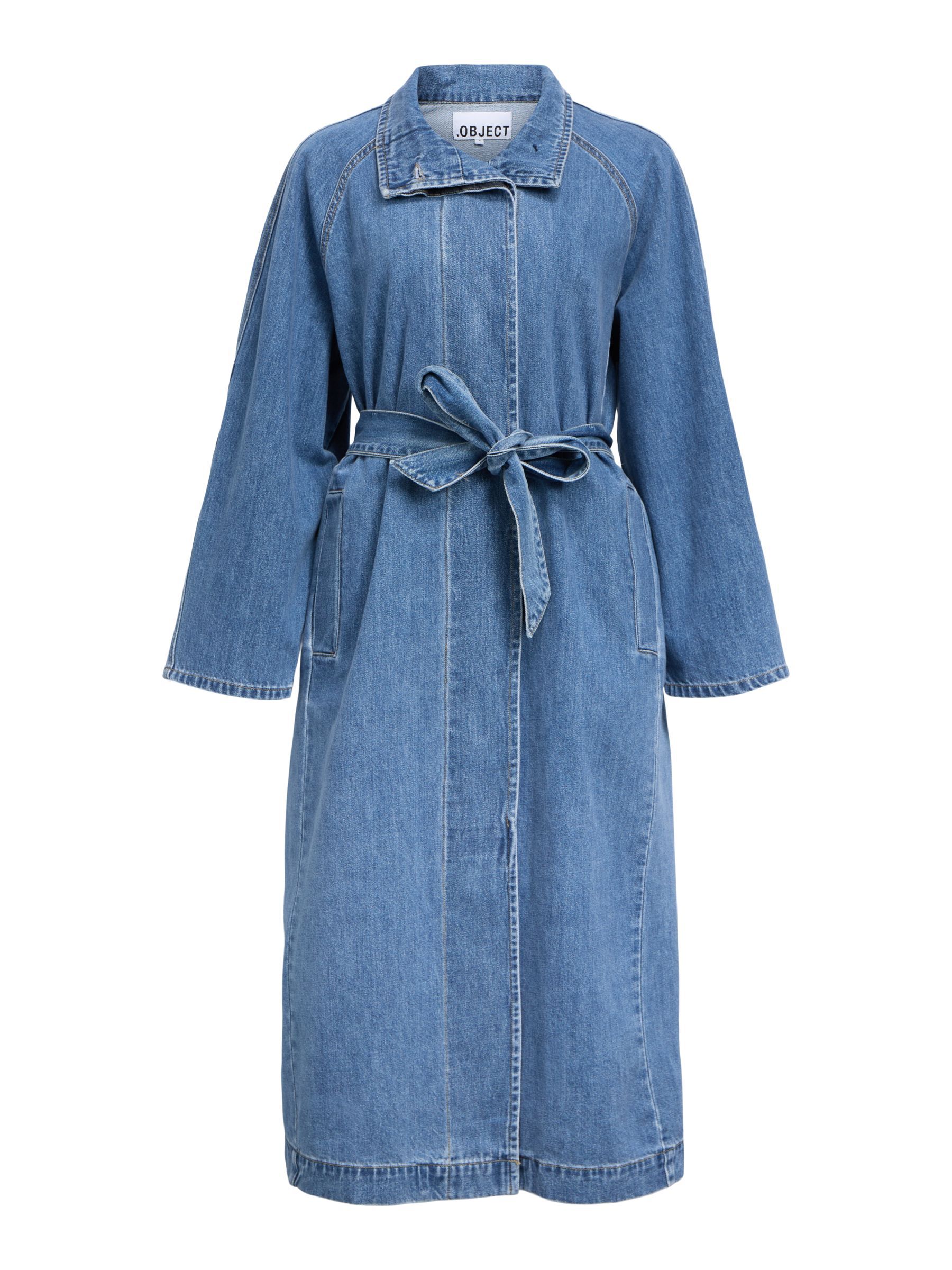 Ameri TENCEL DENIM　TRENCH DENIM TRENCHCOAT | Blue | .OBJECT CI Netherlands