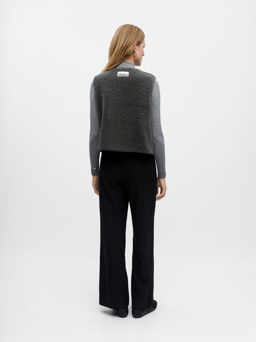 Product carousel image - FLEECE WESTE, Dark Grey | 2