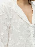 Product image thumbnail - EMBROIDERED V-NECK BLOUSE, Cloud Dancer | 5