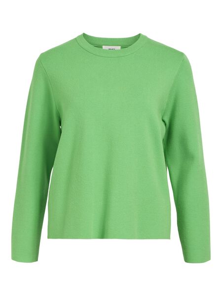 Object Collectors Item LONG SLEEVED KNITTED PULLOVER, Vibrant Green, highres - 23043511_VibrantGreen_001.jpg