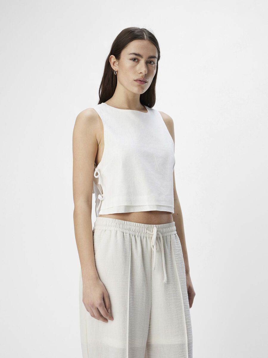 Object Collectors Item CROPPED FIT CROP TOP, Bright White, highres - 23044467_BrightWhite_003.jpg