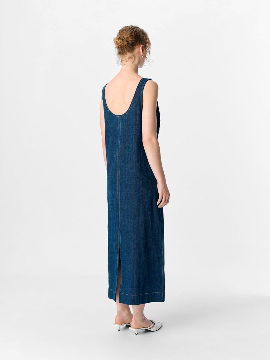 OBJECT DENIM MAXIKLÄNNING, Dark Medium Blue Denim, highres - 23048941_DarkMediumBlueDenim_004.jpg
