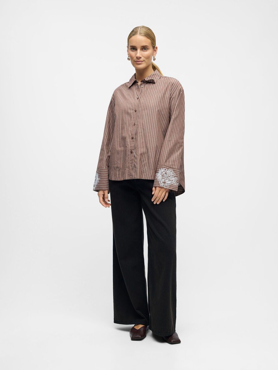 Carousel image - GESTREEPT OVERHEMD, Cocoa Brown | 4