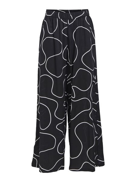 Object Collectors Item PATTERNED PALAZZO TROUSERS, Black, highres - 23043683_Black_1089222_001.jpg