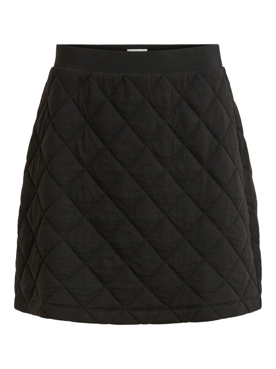 OBJECT QUILTED SWEAT NEDERDEL, Black, highres - 23034022_Black_001.jpg