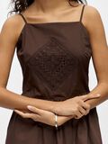 Product image thumbnail - EMBROIDERED MAXI DRESS, Seal Brown | 5